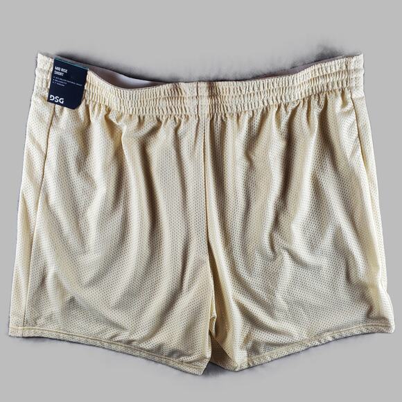 DSG Women's 2XL Mid Rise Mesh‎ Relaxed Fit Shorts Light Sand Beige 7" Inseam New - Picture 2 of 6